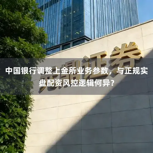 中国银行调整上金所业务参数，与正规实盘配资风控逻辑何异？