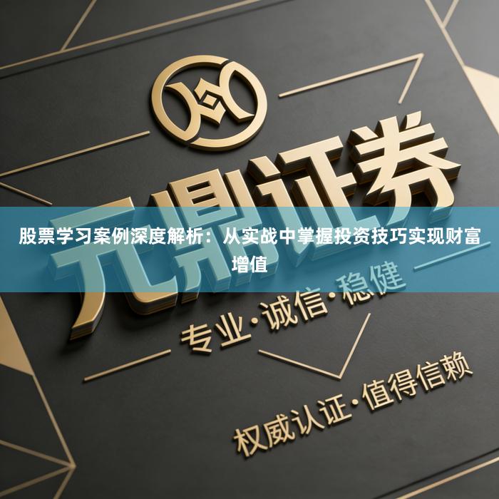 股票学习案例深度解析:从实战中掌握投资技巧实现财富增值
