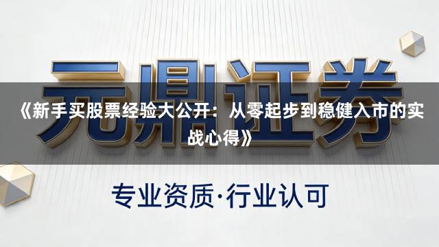 《新手买股票经验大公开：从零起步到稳健入市的实战心得》